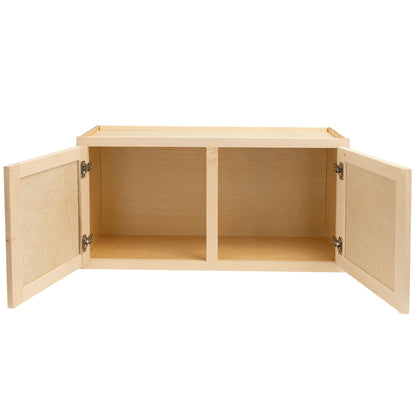 Microwave Wall Kitchen Cabinet Raw Maple