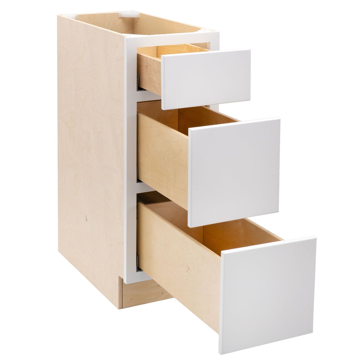Quicklock Pure White 3 Drawer Pots and Pans Base Cabinet