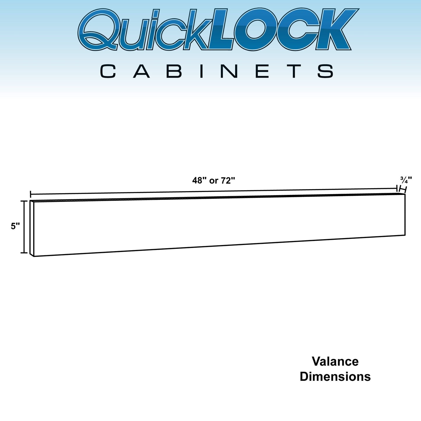 Cabinet Valance Raw Cherry