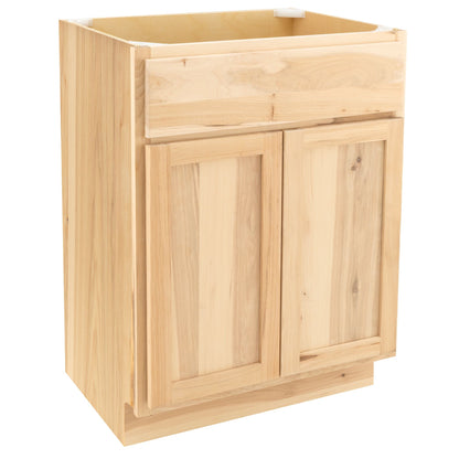 24" Bathroom Vanity | Raw Hickory