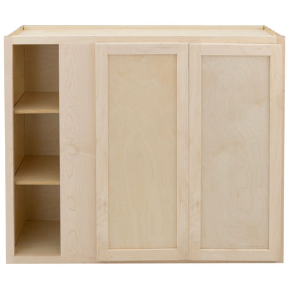 Blind Corner Wall Kitchen Cabinet Raw Maple