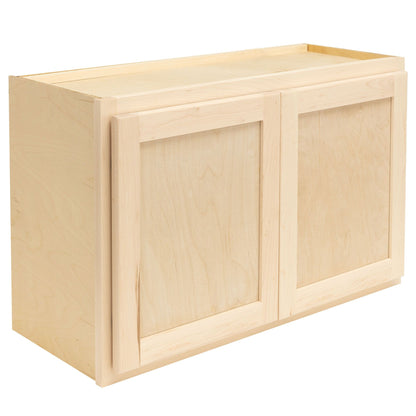 Microwave Wall Kitchen Cabinet Raw Maple