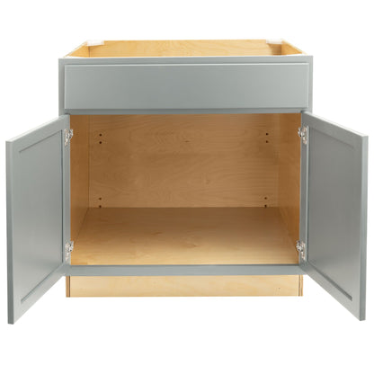 Sink Base Kitchen Cabinet Magnetic Gray Base Cabinet