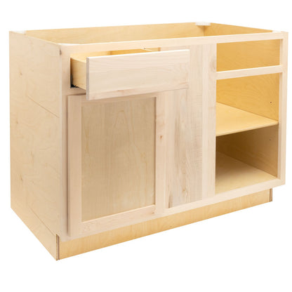 Blind Corner Kitchen Cabinet Raw Maple Corner Base Cabinet