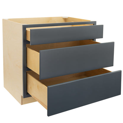 3 Drawer Kitchen Cabinet Needlepoint Navy Base Cabinet