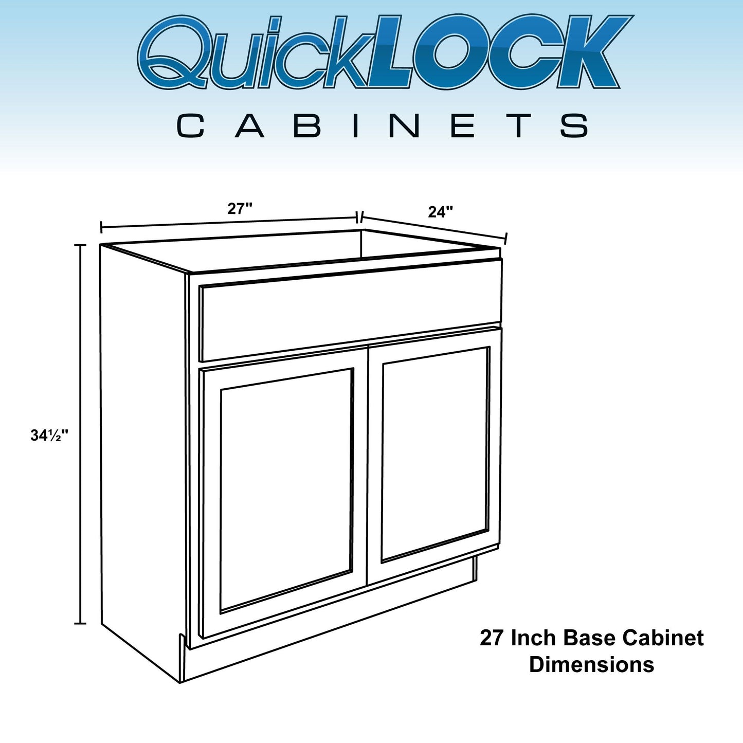 27" - 36" Kitchen Cabinet Provincial Stain Base Cabinet