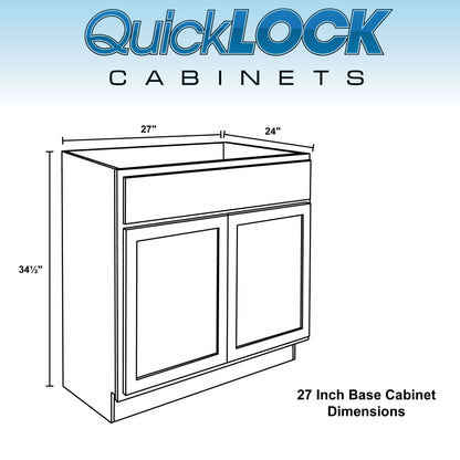 27" - 36" Kitchen Cabinet Provincial Stain Base Cabinet