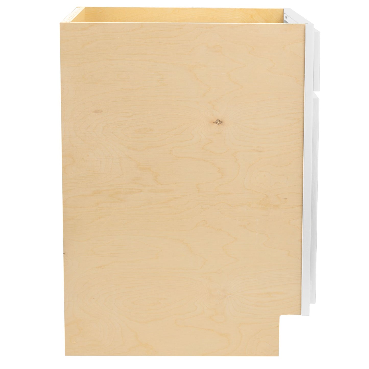 Trash Bin Kitchen Cabinet Pure White Base Cabinet