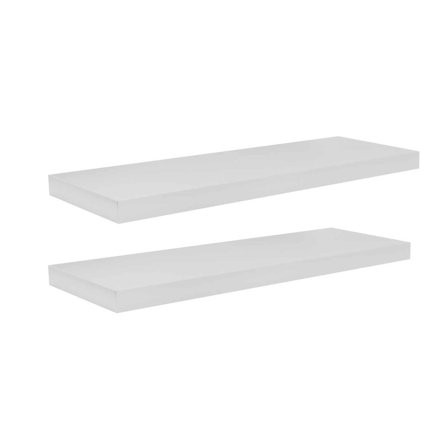 Quicklock Pure White Floating Shelf - Slim