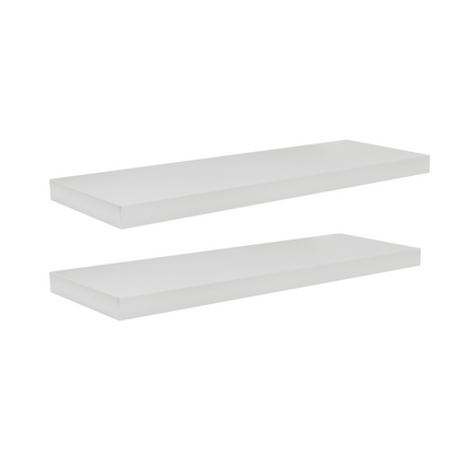 Floating Shelf | Pure White | 12" Depth