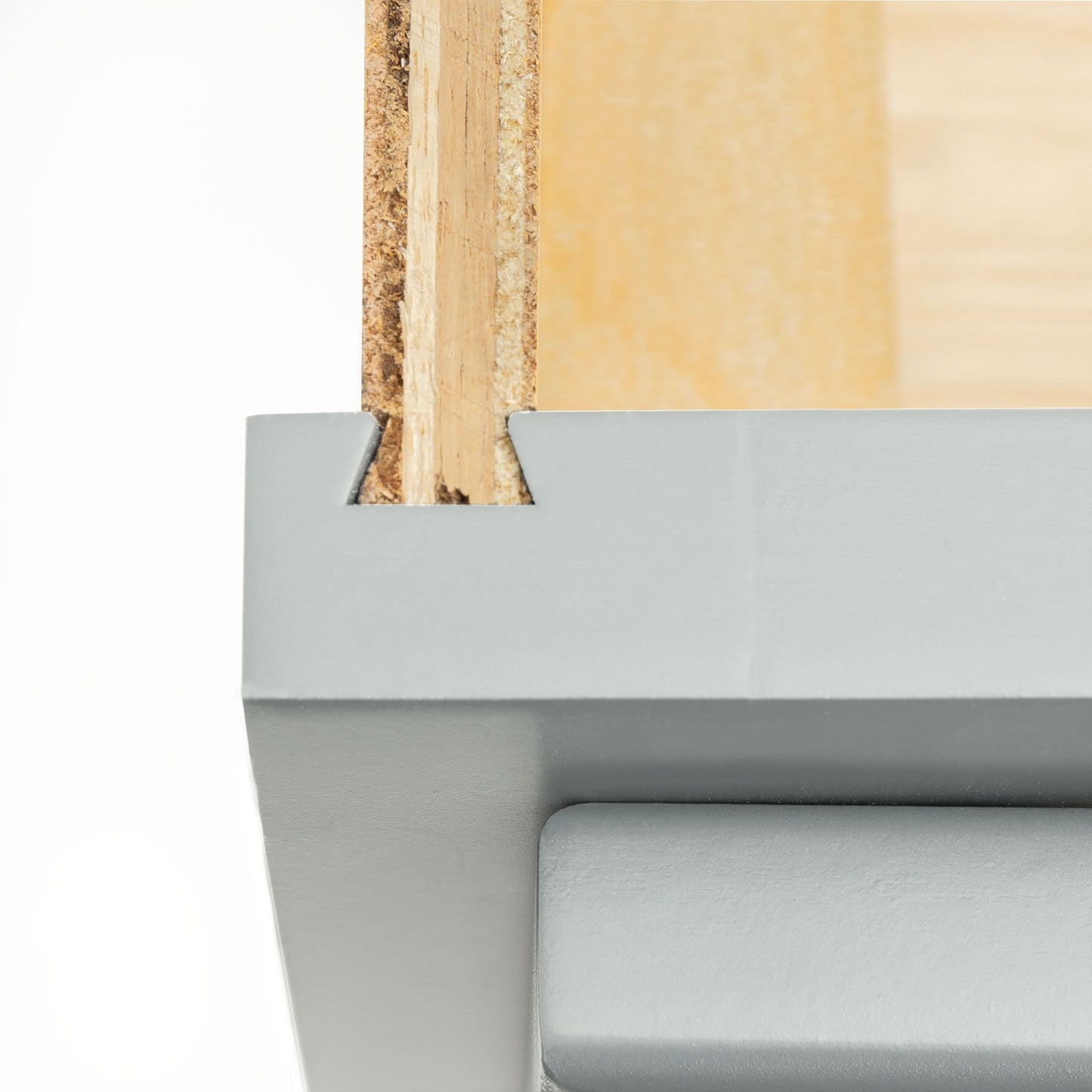 Quicklock Magnetic Gray Wall Cabinet - Single Door