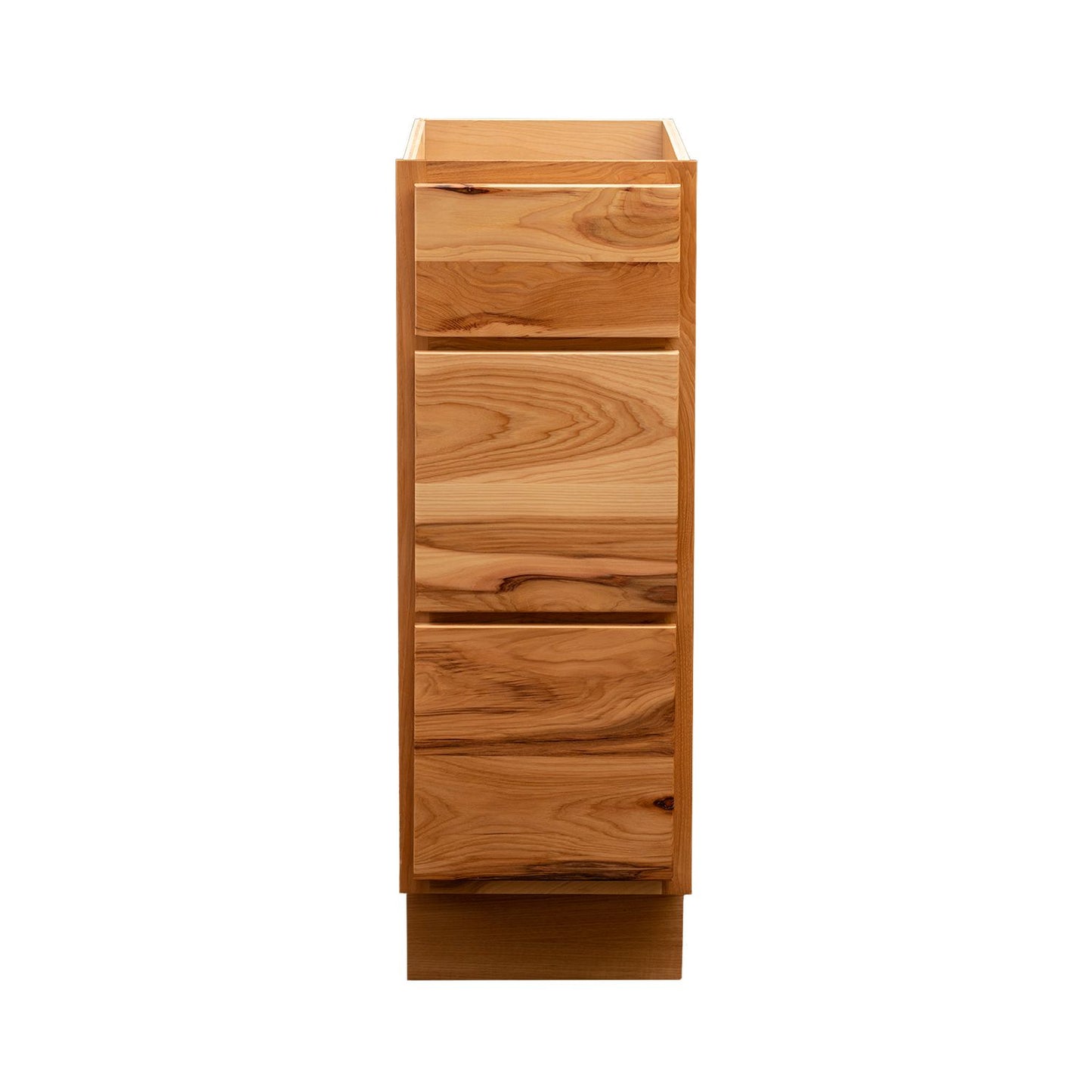 Quicklock Rustic Hickory 3 Drawer Vanity Base Cabinet