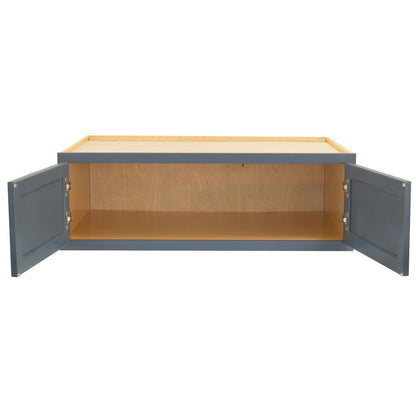 Refrigerator Wall Kitchen Cabinet Needlepoint Navy