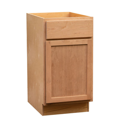 12" - 24" Kitchen Cabinet Raw Cherry Base Cabinet