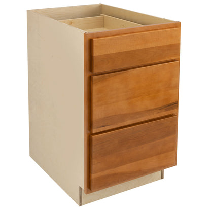 3 Drawer kitchen Cabinet Provincial Stain Base Cabinet