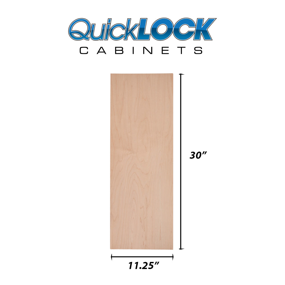 Quicklock RTA (Ready-to-Assemble) Raw Maple .25"X11.25"X30" End Panel