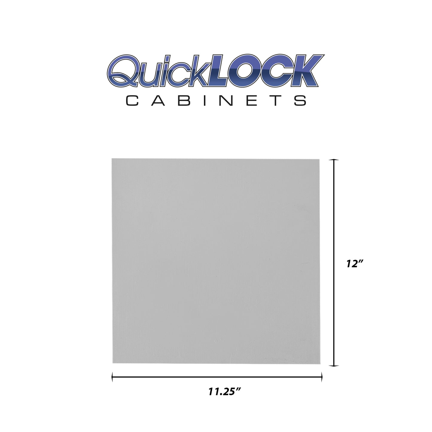 Quicklock RTA (Ready-to-Assemble) Magnetic Grey .25"X11.25"X12" End Panel