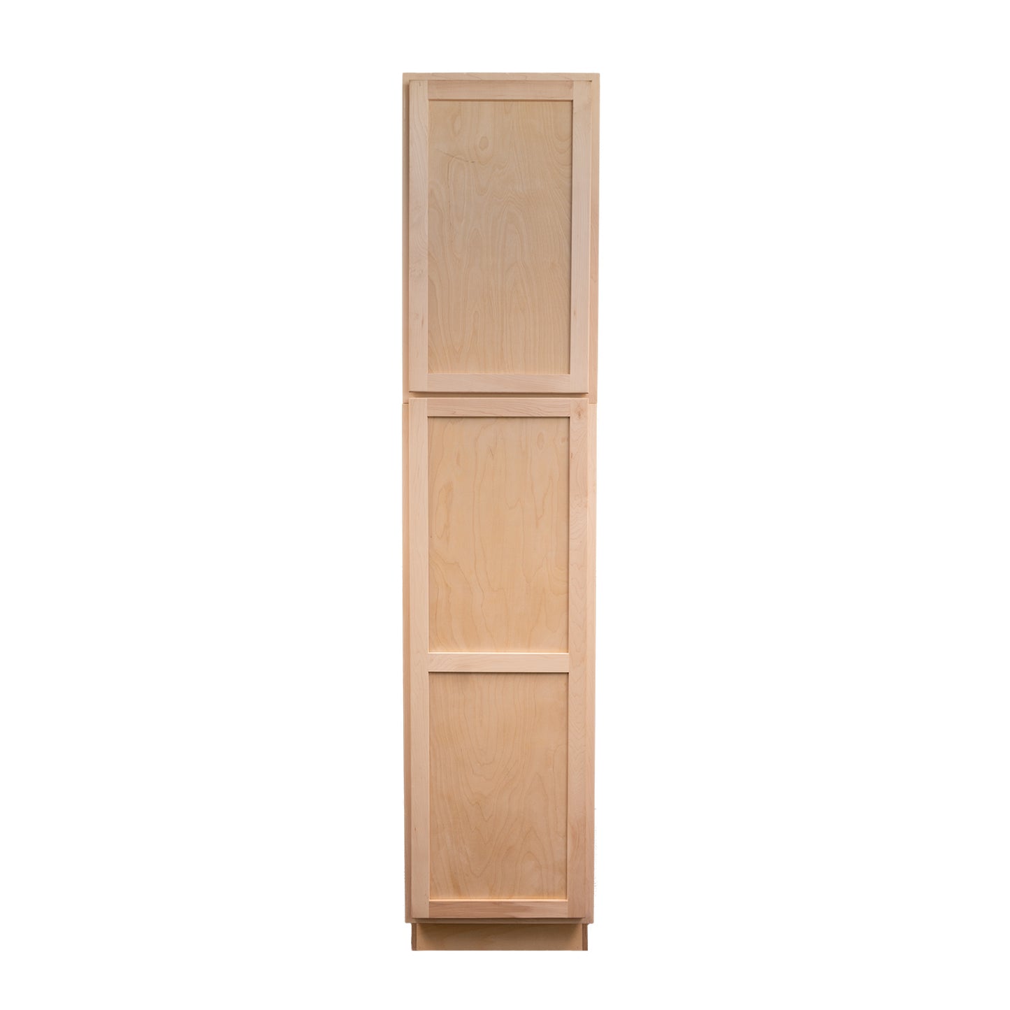 Quicklock RTA (Ready-to-Assemble) Raw Maple Pantry Cabinet 18"Wx84"Hx24"D