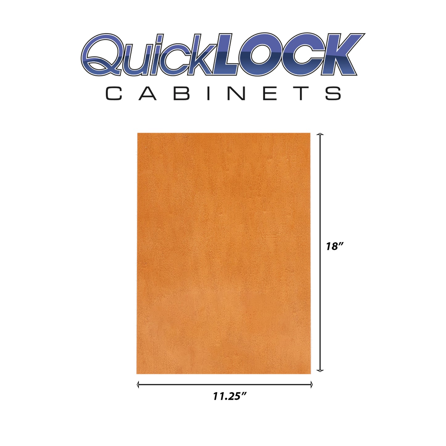 Quicklock RTA (Ready-to-Assemble) Provincial Stain .25"X11.25"X18" End Panel