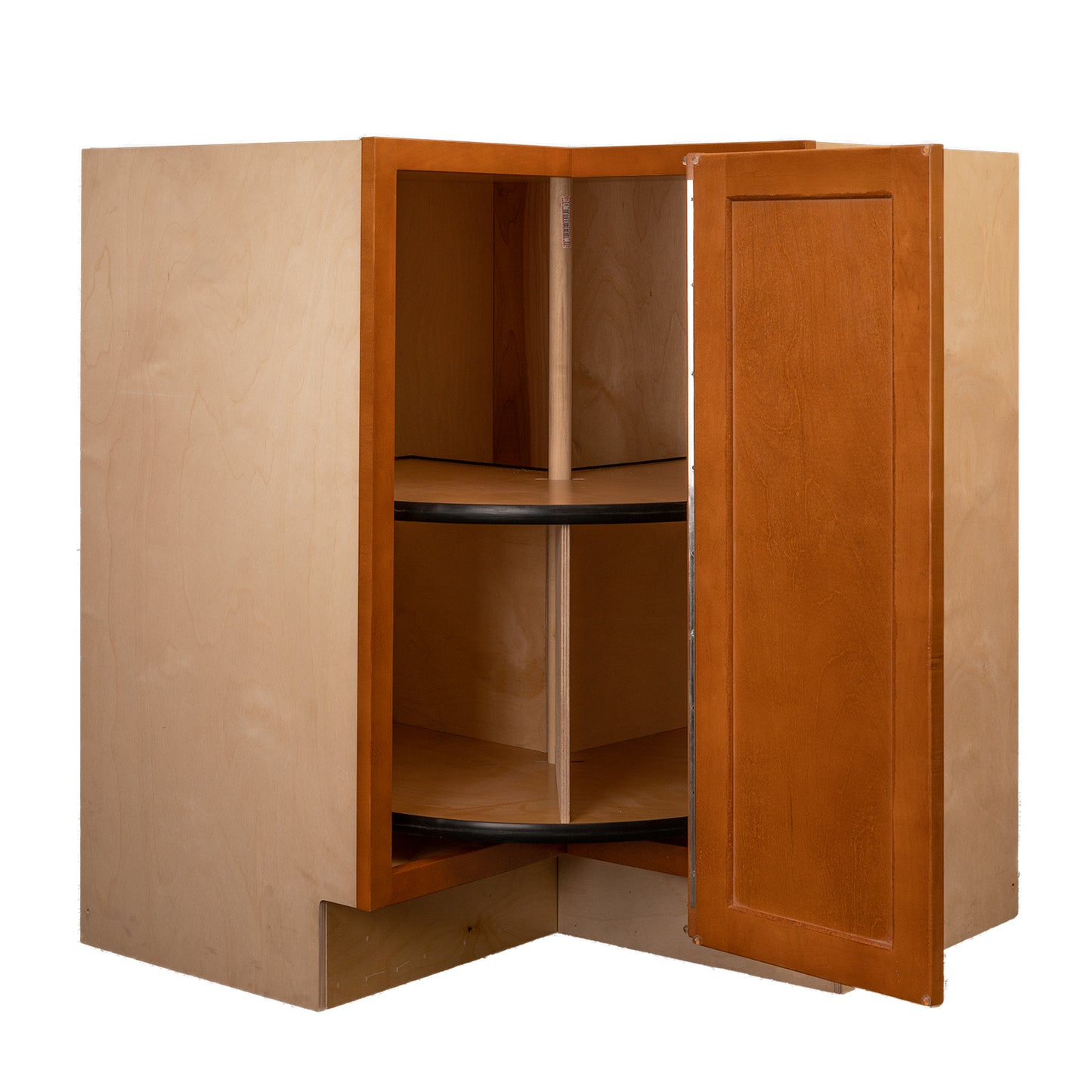 Quicklock RTA (Ready-to-Assemble) Provincial Stain Lazy Susan Cabinet | 18"D x 30" W x 34.5"