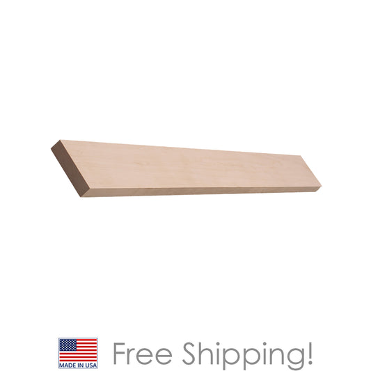 Quicklock RTA (Ready-to-Assemble) Raw Maple .75"X5"X72" Valance