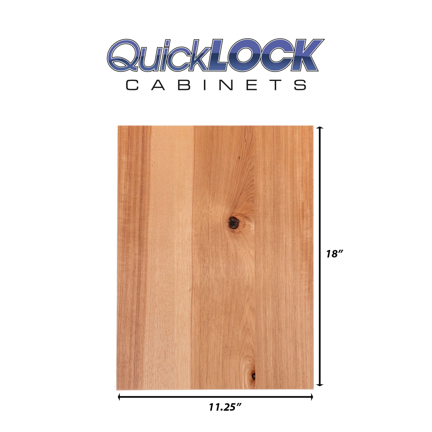 Quicklock RTA (Ready-to-Assemble) Rustic Hickory .25"X11.25"X18" End Panel