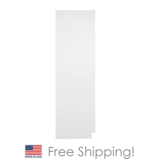 Quicklock RTA (Ready-to-Assemble) Pure White .25"X23.25"X84" Pantry End Panel - Left Side