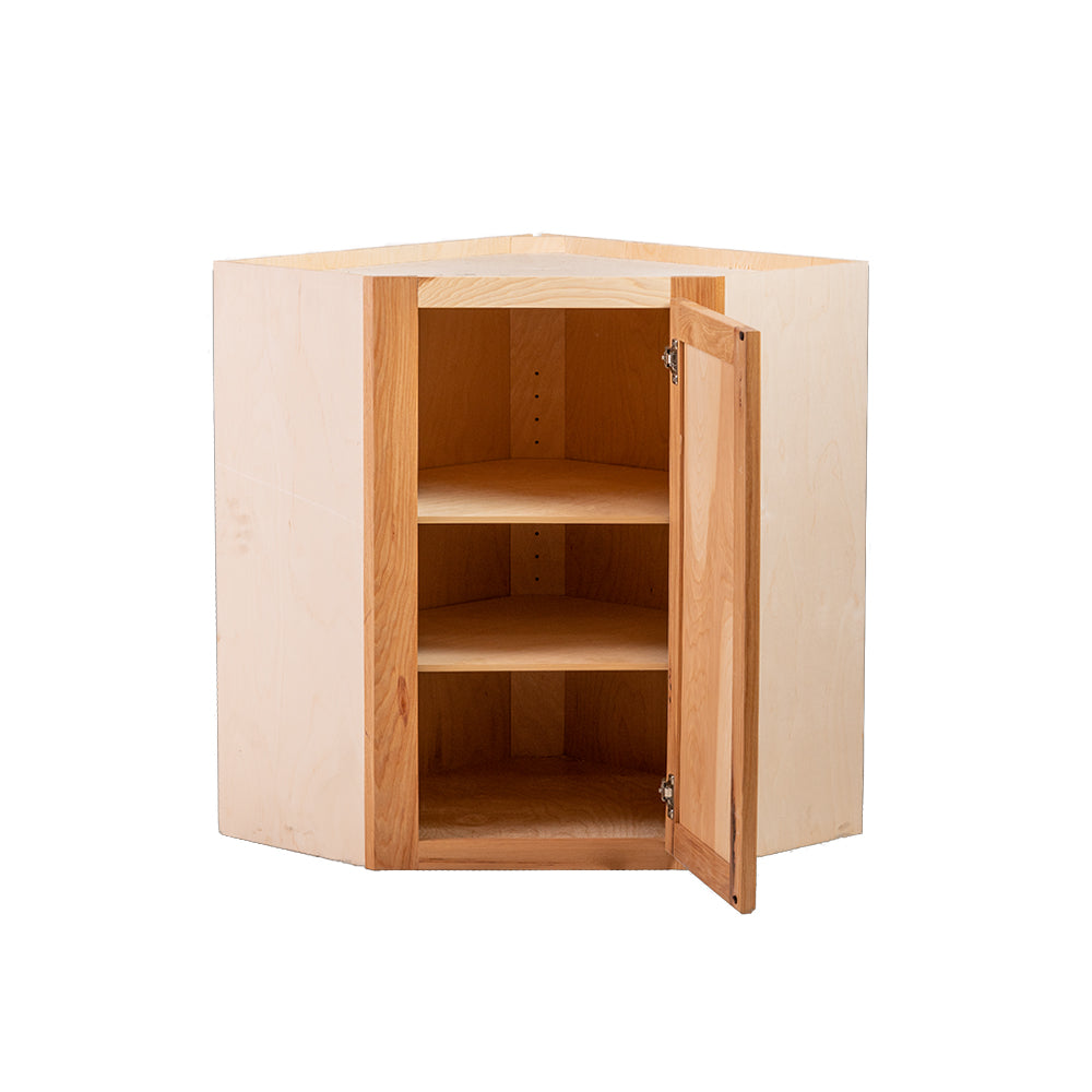 Quicklock RTA (Ready-to-Assemble) Rustic Hickory 24"Wx30"Hx12"D Wall Corner Cabinet