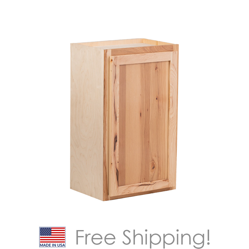 Quicklock RTA (Ready-to-Assemble) Rustic Hickory 9"Wx36"Hx12"D Wall Cabinet