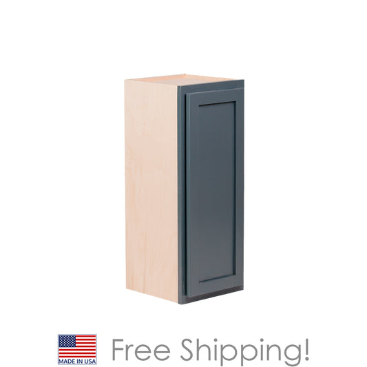 Quicklock RTA (Ready-to-Assemble) Needlepoint Navy 21"Wx30"Hx12"D Wall Cabinet