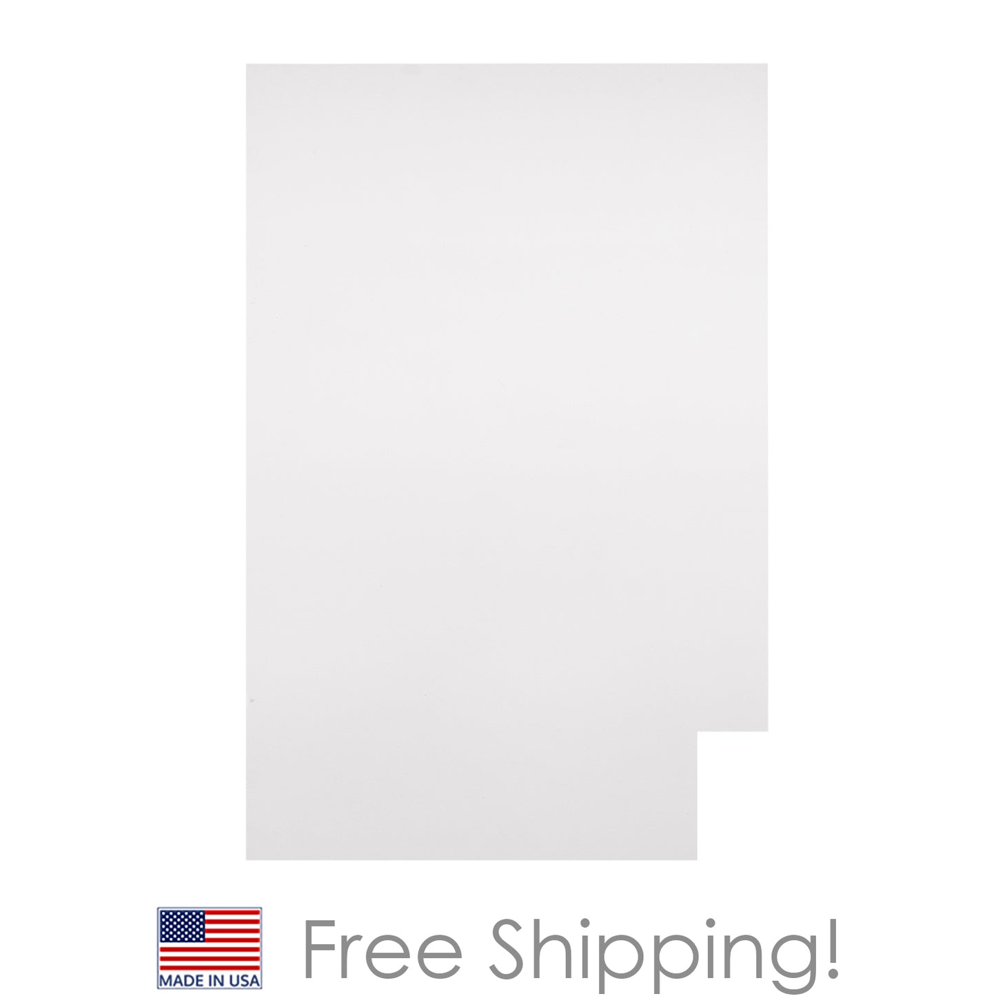 Quicklock RTA (Ready-to-Assemble) Pure White .25"X23.25"X34.5" End Panel - Left Side