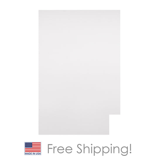 Quicklock RTA (Ready-to-Assemble) Pure White .25"X23.25"X34.5" End Panel - Left Side