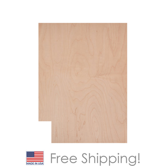 Quicklock RTA (Ready-to-Assemble) Raw Maple .25"X23.25"X34.5" End Panel - Right Side