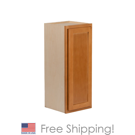 Quicklock RTA (Ready-to-Assemble) Provincial Stain 18"Wx36"Hx12"D Wall Cabinet
