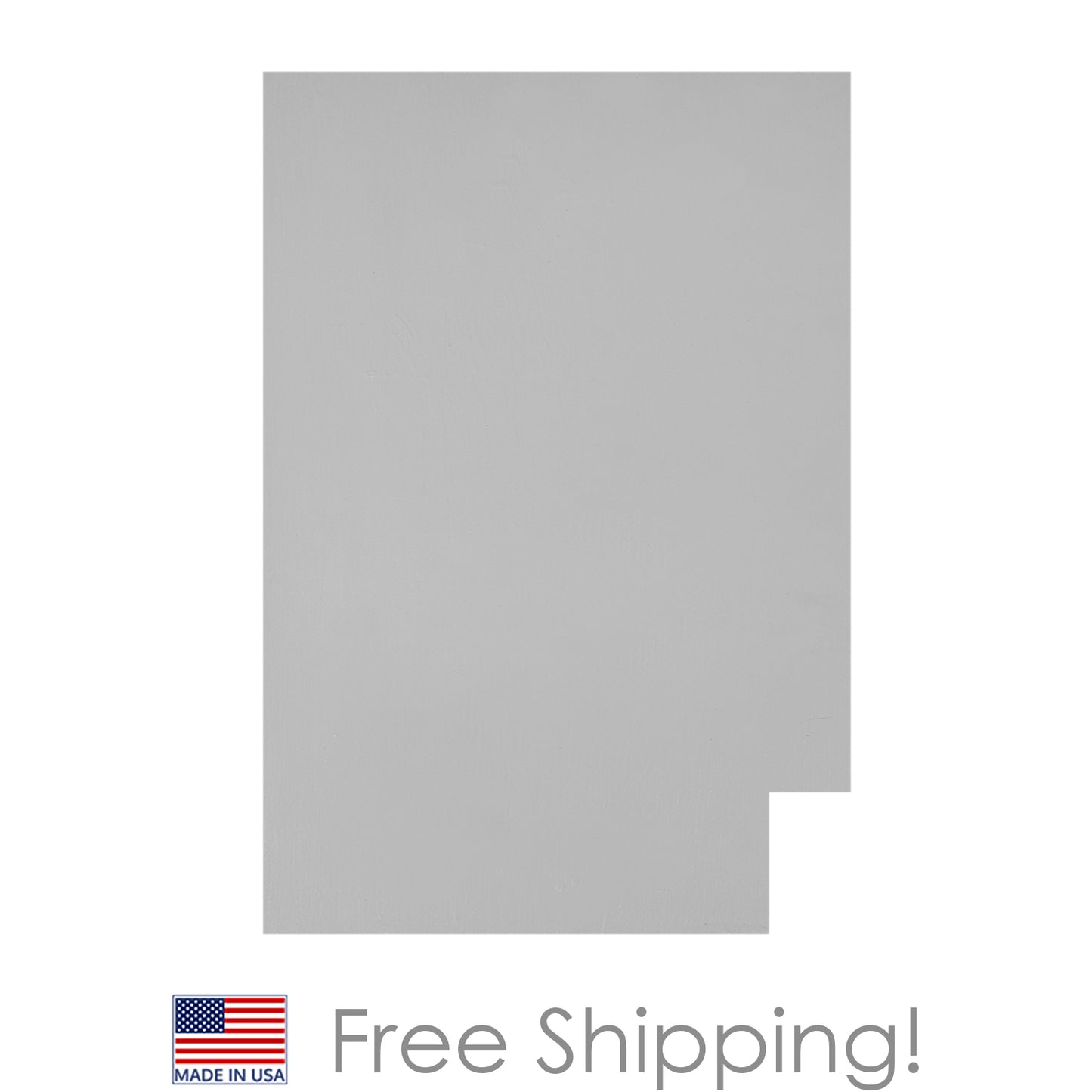 Quicklock RTA (Ready-to-Assemble) Magnetic Grey .25"X23.25"X34.5" End Panel - Left Side