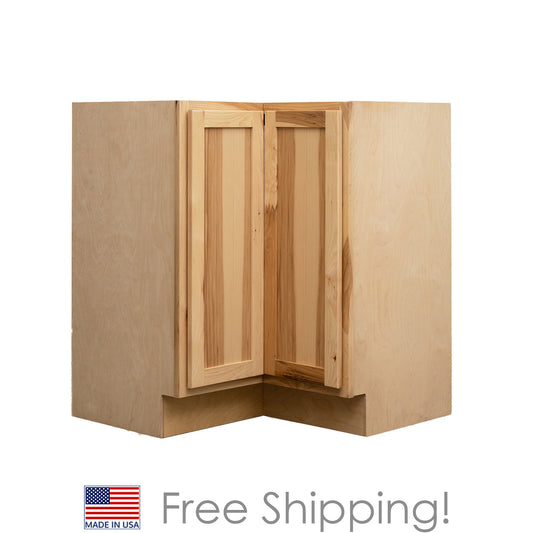 Quicklock RTA (Ready-to-Assemble) Rustic Hickory Lazy Susan Cabinet | 18"Dx30"Wx34.5"