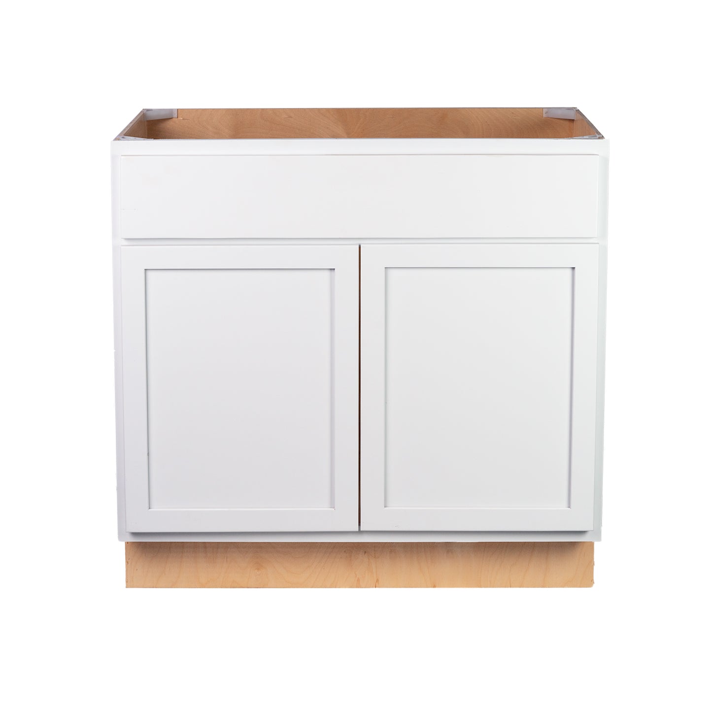 Quicklock RTA (Ready-to-Assemble) Pure White Base Cabinet | 36"Wx34.5"Hx24"D