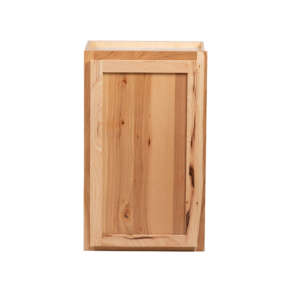 Quicklock RTA (Ready-to-Assemble) Rustic Hickory Wall Cabinet- Single Door 36"H x (18", 21", 24"W)