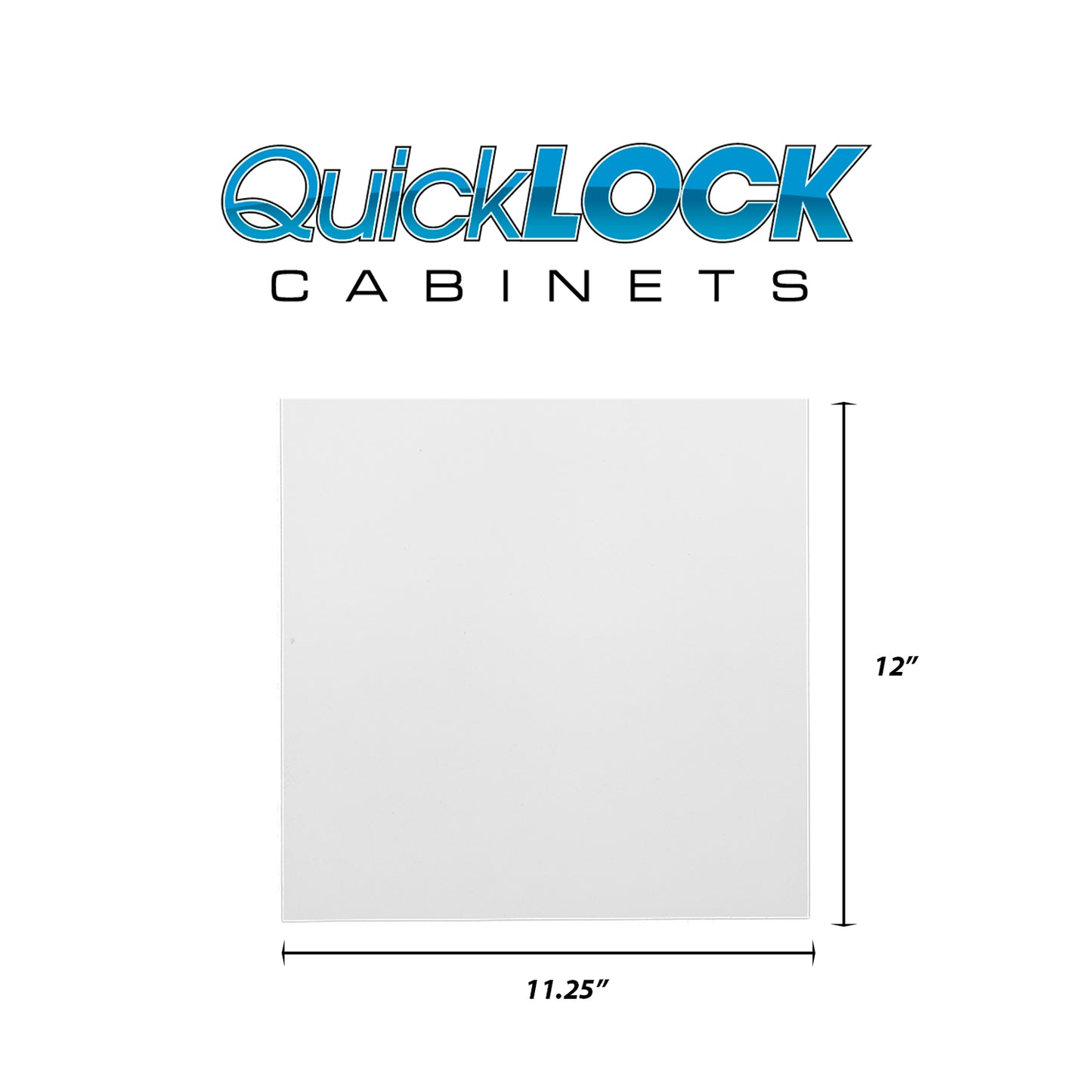 Quicklock RTA (Ready-to-Assemble) Pure White .25"X11.25"X12" End Panel